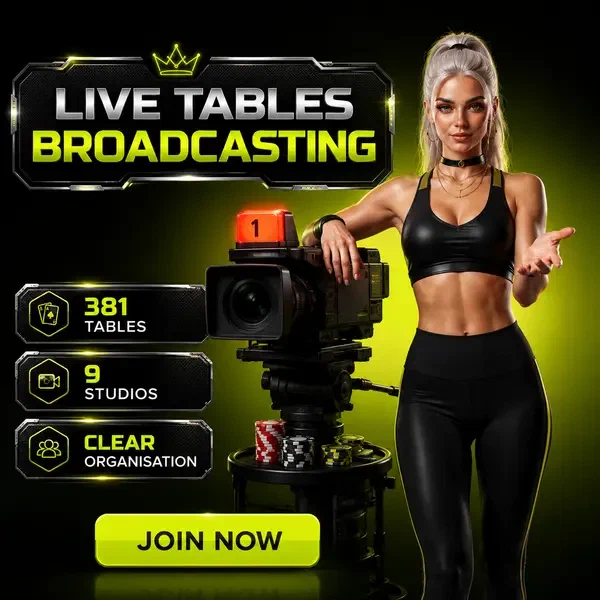 Dealer live che coinvolge i giocatori nello studio di trasmissione Needforslots